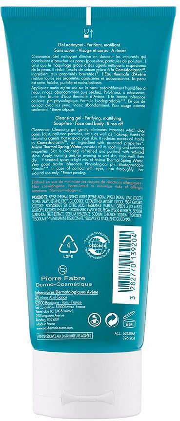 Avène Cleanance gel limpiador 200 ml