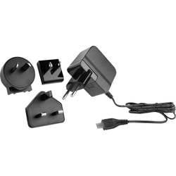 HN Power HNP12I-MicroUSBL6 USB Ladegerät 12 W 1x Micro-USB Schwarz mit Australien-Adapter, mit Europa-Adapter, mit USA-Adapter, mit UK-Adapter
