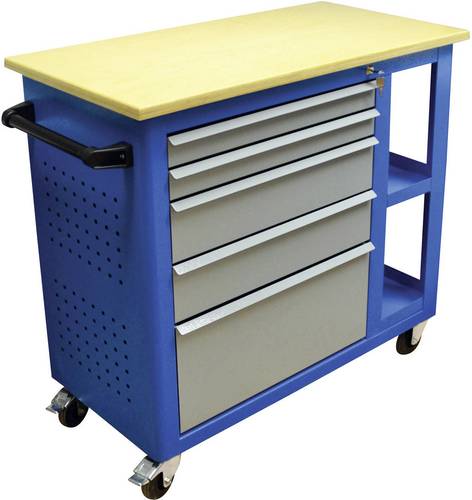 Aerotec 20142034 Werkstattwagen Stahl Herstellerfarbe: Blau (RAL 5015), Grau (RAL 7001)