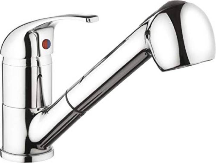 Cornat Küchenarmatur Leon – Wasserhahn für Küche – verchromt Ausziehbare Schlauchbrause – komfortable Bedienung – viel Bewegungsfreiheit – stabile Ausführung – leicht zu reinigen
