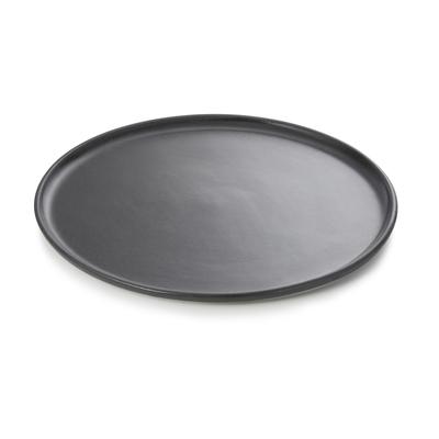 2x Pizzateller, Ø 36 cm, schwarz, Porzellan