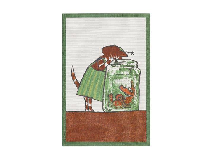 Ekelund Linneväveri Serviette de cuisine Pettson & Findus multi 40x60 cm Curieux