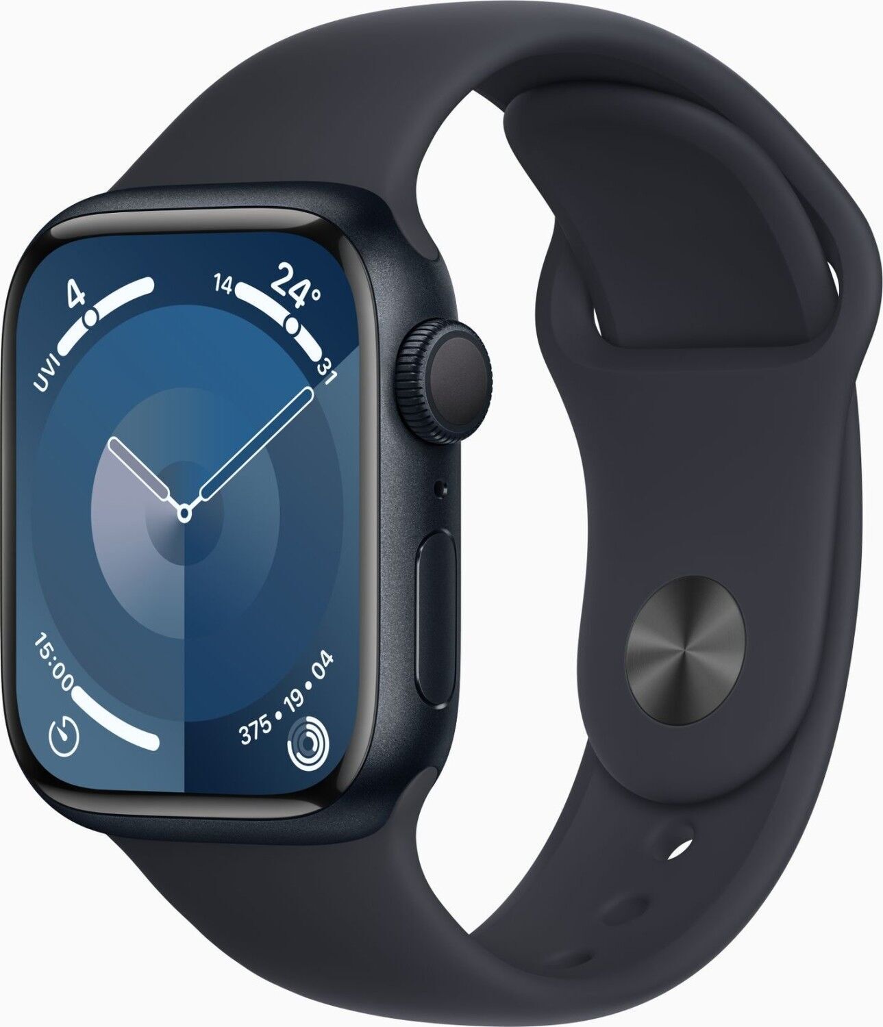 Apple Watch Series 9 Aluminium 41 mm (2023)   GPS   Midnight   Midnight Sport Band S/M - Refurbished