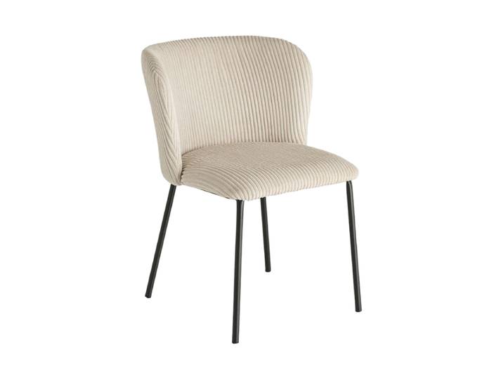 Design Esszimmerstuhl „Lyon“ Kordbezug Beige Invicta Interiors