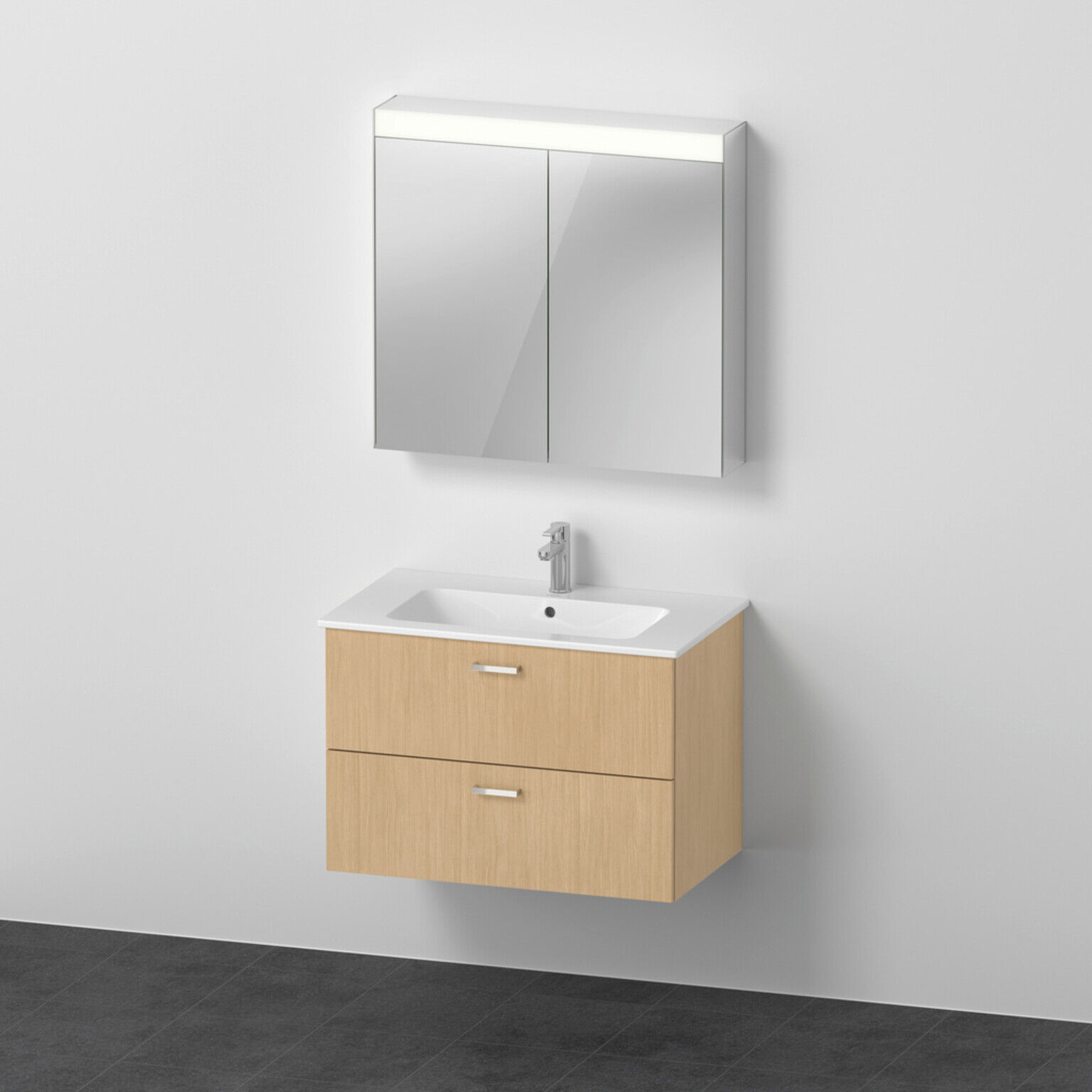 Duravit Möbel-Set XBase 83cm, Eiche natur (XB0076030300000)