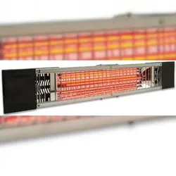 Mo-El Infrarotstrahler Petalo 1800 W IP55 Schwarz 1800 Watt