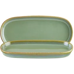 12 x Bonna Sage Hygge Platte tief oval 21x10cm