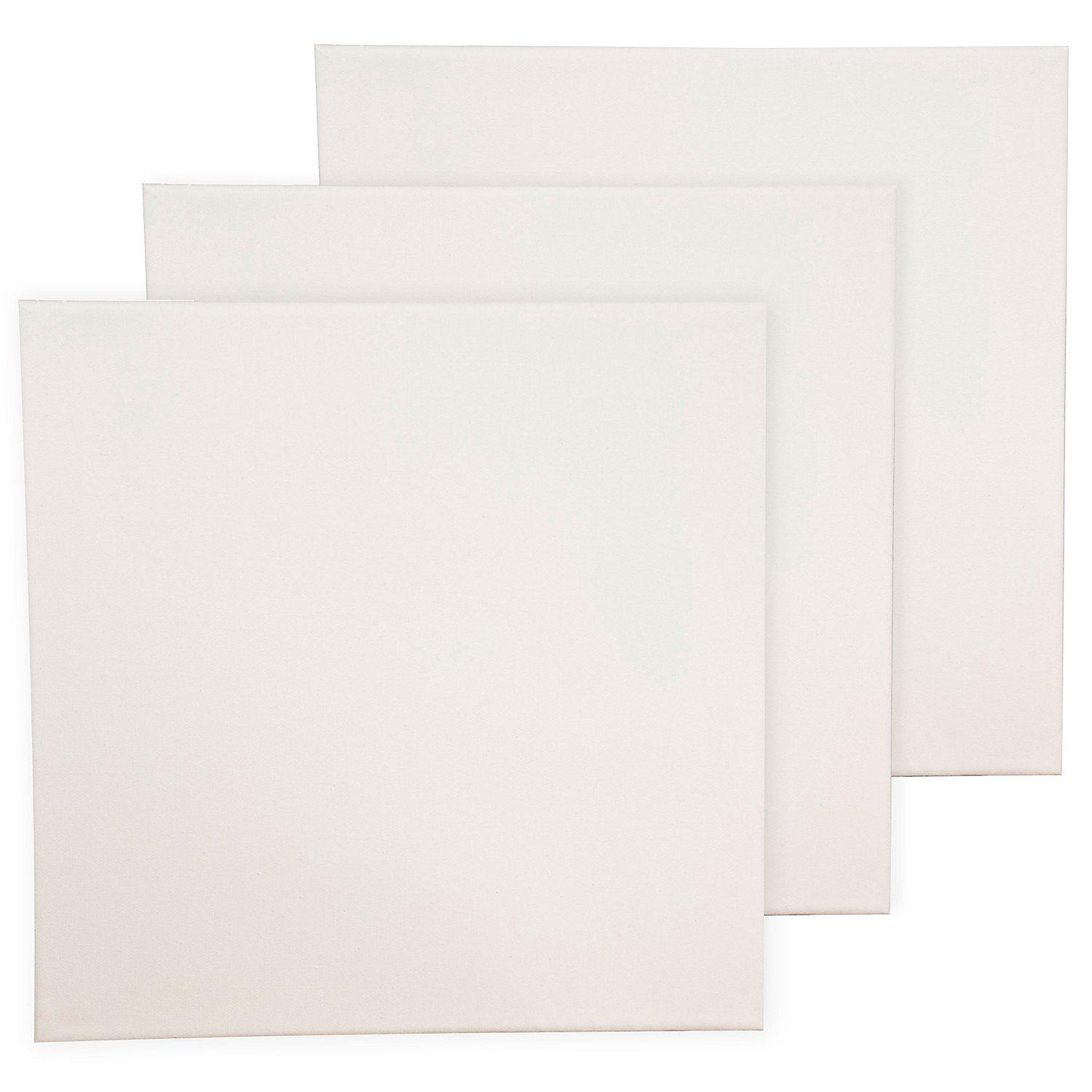 buttinette Keilrahmen "Quadrat", 3er-Pack, in verschiedenen Größen