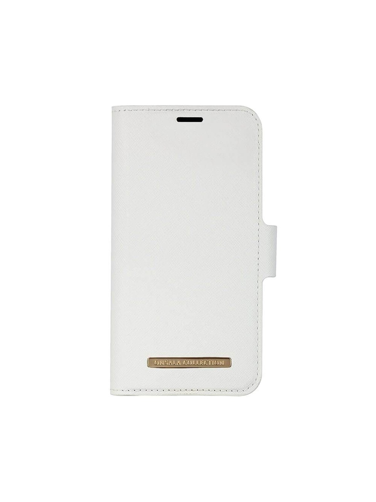 ONSALA Wallet Case iPhone 12 Mini Saffiano White