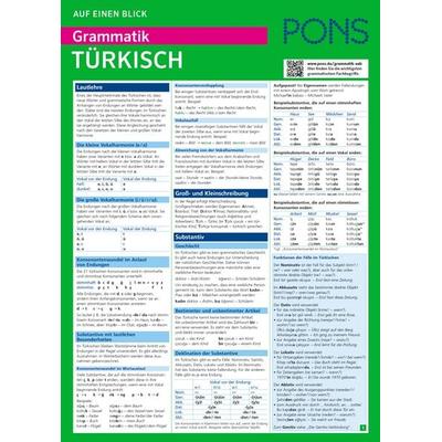 PONS Grammatik auf einen Blick Türkisch, Taschenbuch von Gregor Vetter, PONS Langenscheidt GmbH, 978-3-12-562799-4