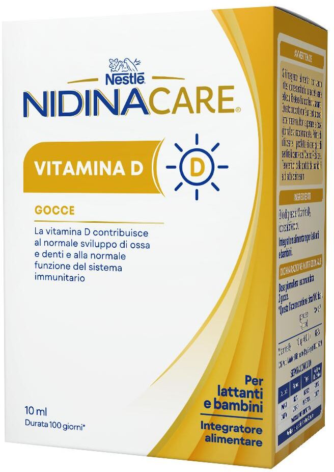 NESTLE' ITALIANA SpA Nestlé NidinaCare Vitamina D Gocce, 10 ml