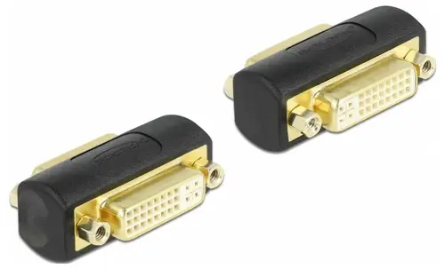 Delock 65225 DVI Adapter [1x DVI-Buchse 24+5pol. - 1x DVI-Buchse 24+5pol.]