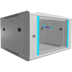 Extralink EX.8567 Rack 6U Wandmontiertes Regal (6 HE, 19 Zoll Rack), Serverschrank, Grau