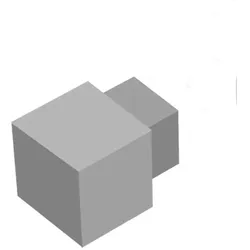 DURAL Eckstücke Quadratprofil Aluminium betongrau (H=11 mm)