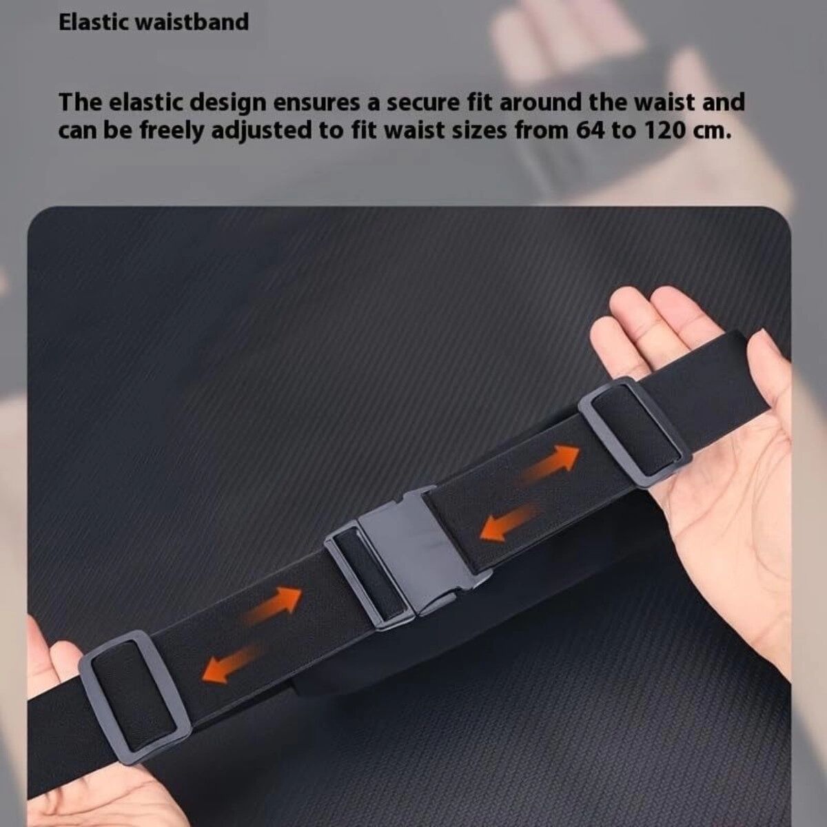 INF Multifunktionale Lycra-Gürteltasche für Outdoor-Sport mit mehrlagigem Stauraum und seitlicher Zugriffstasche