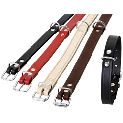Karlie - RONDO Halsband genietet - Natur 25mm 70cm