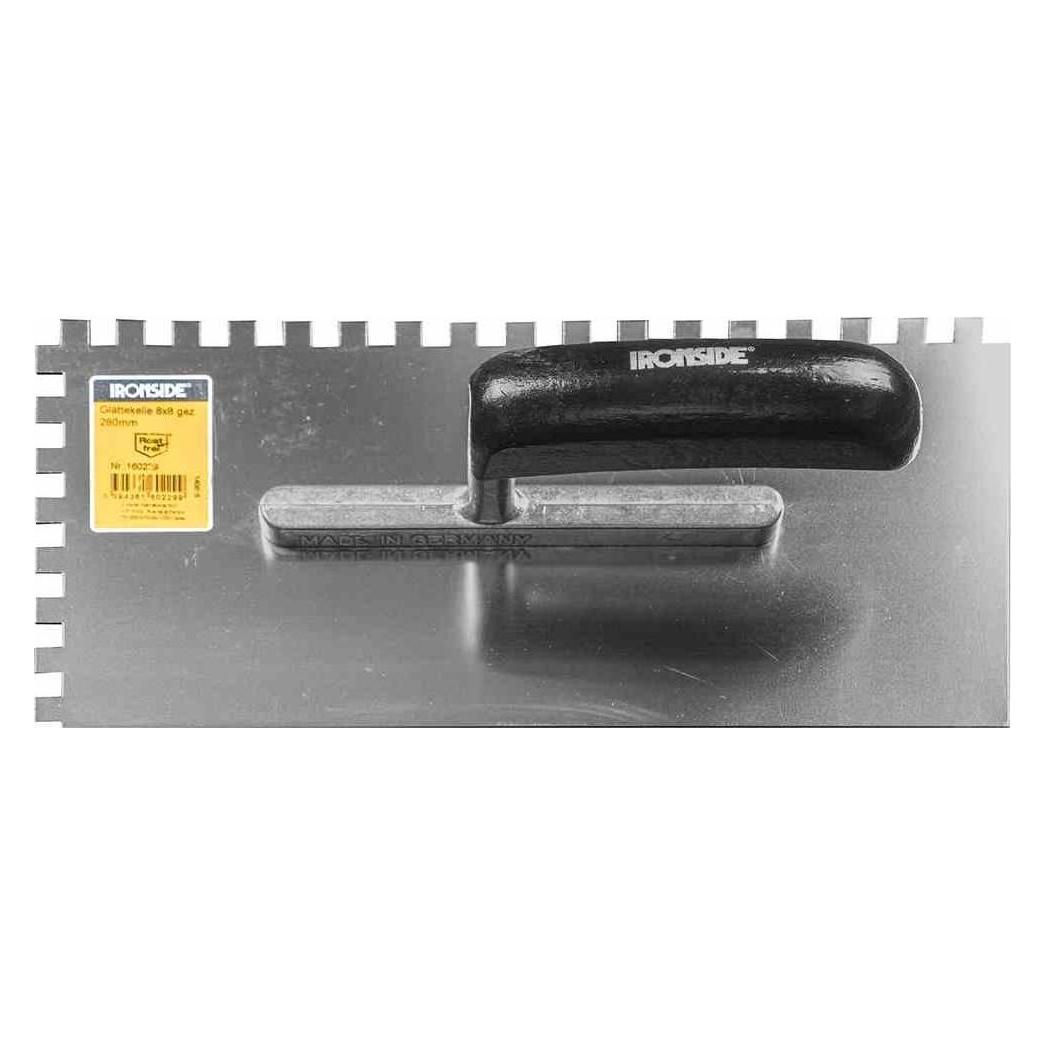 Ironside 160229 Glättekelle gezackt 8x8mm rostfrei rostfrei (12.50 cm) (160229)