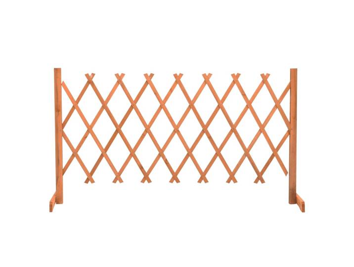 vidaXL Garten-Rankzaun Orange 150x80 cm Massivholz Tanne