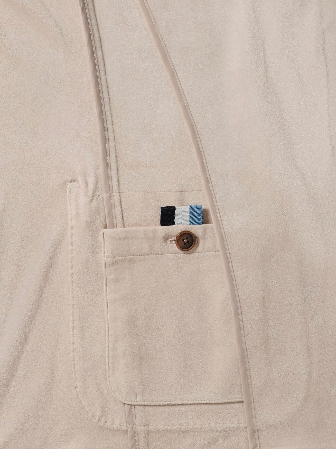 Walbusch Sakko aus Microvelours, Regular Fit, Farbe Beige, 25, elastisches Microvelours klassisch schlichter Schnitt Herren