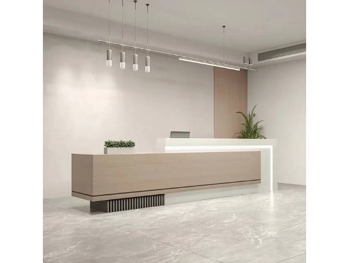 Comptoir de Bar nordique personnalisé, armoire de caisse, moderne, Simple, élégant, bureaux de réception, Glamour esthétique, mobilier de bureau