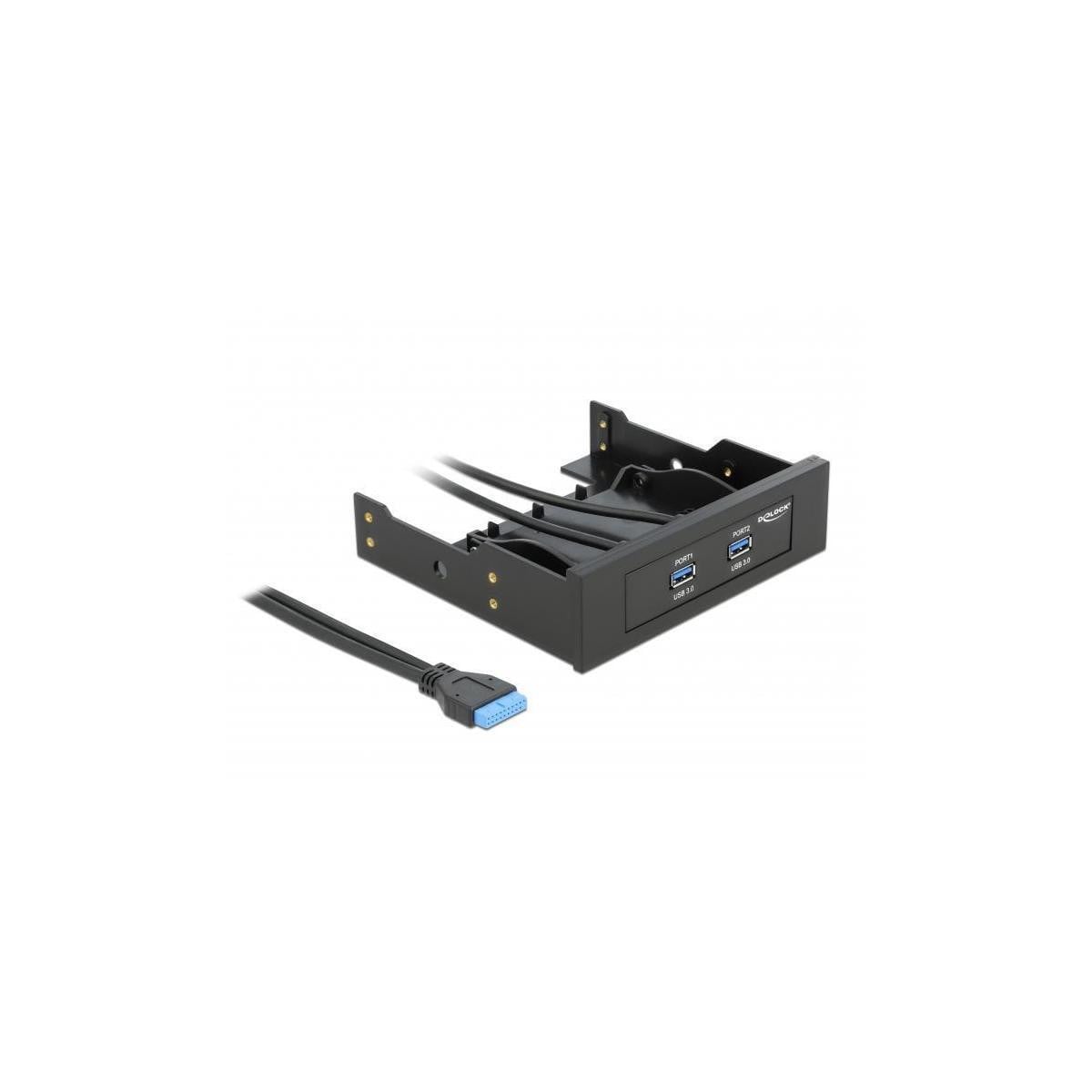 Delock USB 3.0 Frontpaneel met 2 poorten