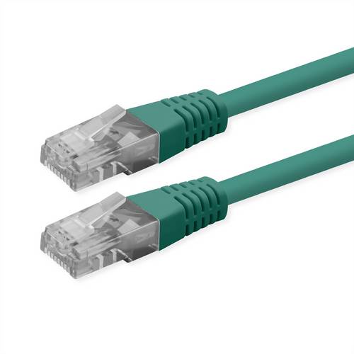 Roline Patchkabel Cat.6 (Class E), UTP, PoE, grün, 0,5m