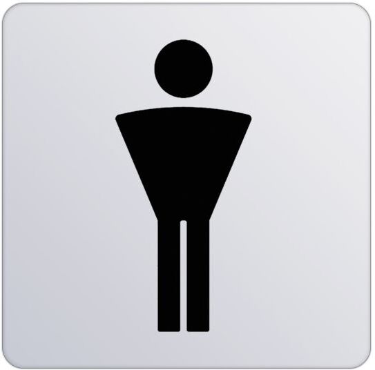 Keuco Türschild Plan 14967010000 Symbol Herren, verchromt