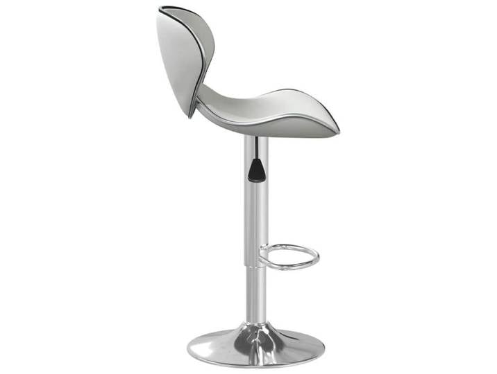 Confortable Tabouret de bar ou salle à manger 100 % polyester Blanc Similicuir__22349