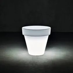Designer-Blumentopf mit Licht Vas-Three Indoor – Outdoor Serralunga