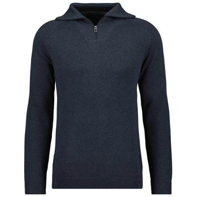 Troyer RAGMAN, Herren, Gr. 50, grau (asphalt, 018), Strick, 100% Baumwolle, Pullover Troyer