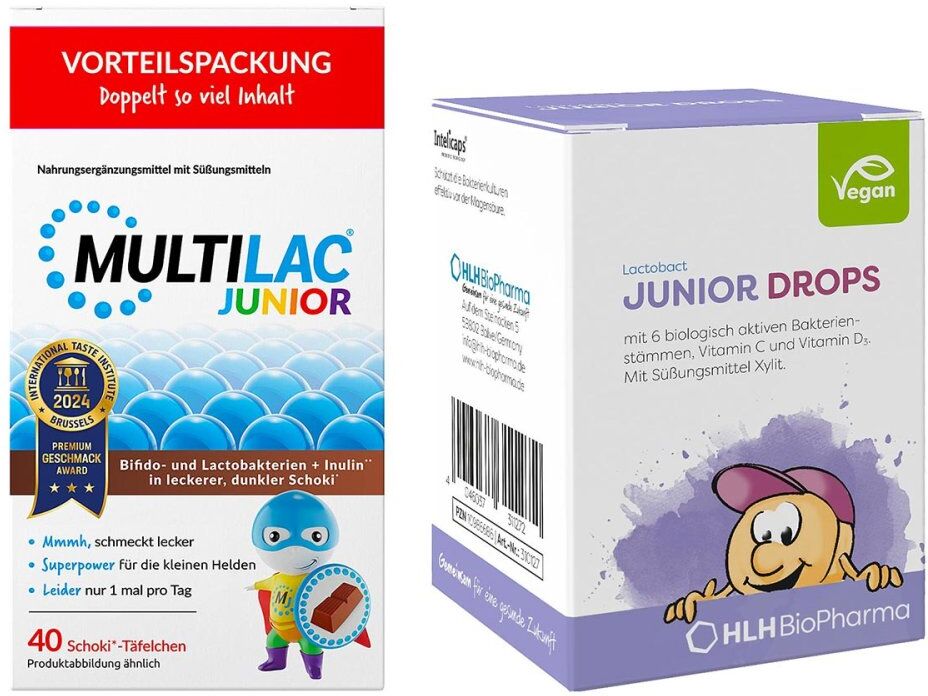 Multilac Junior Darmsynbiotikum + Lactobact Junior Drops