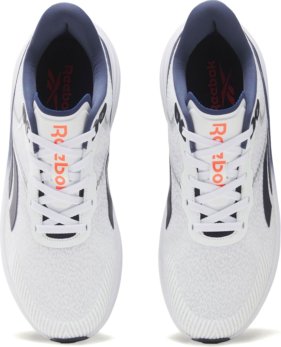 Laufschuh REEBOK "REEBOK VIVA SPEED", Herren, Gr. 45, weiss (weiß, legacy blau, neon cherry), Synthetik, Textil, Schuhe Laufschuh weiß, legacy blau, neon cherry 45