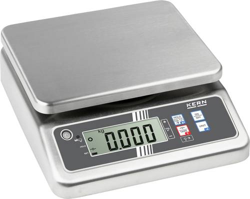 Kern Tischwaage FOB 10K-3LM Wägebereich (max.) 15kg Ablesbarkeit 5g über Steckernetzteil Mehrfarbig