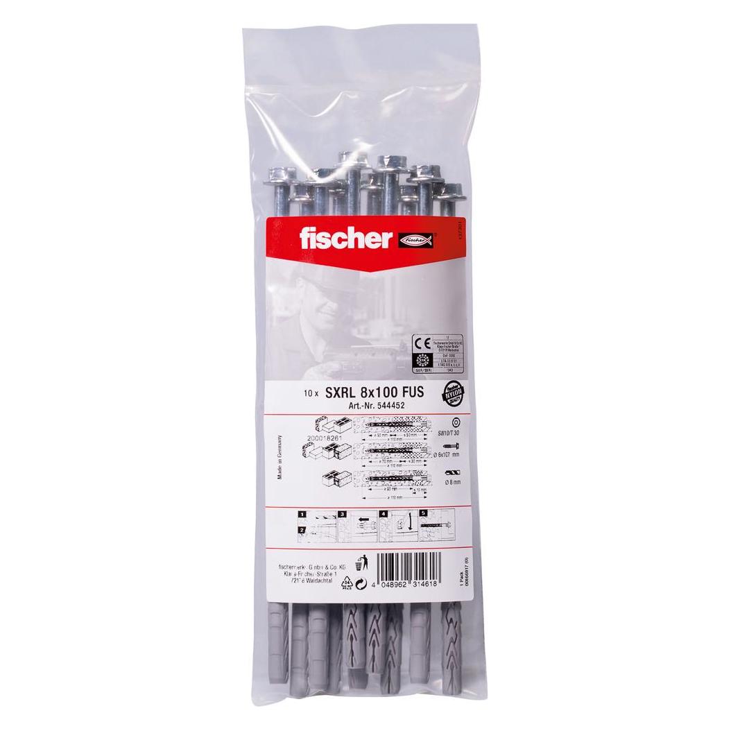 Fischer Langschaftdübel SXRL 8x100 FUS B (10) (10 Stk.) (544452)