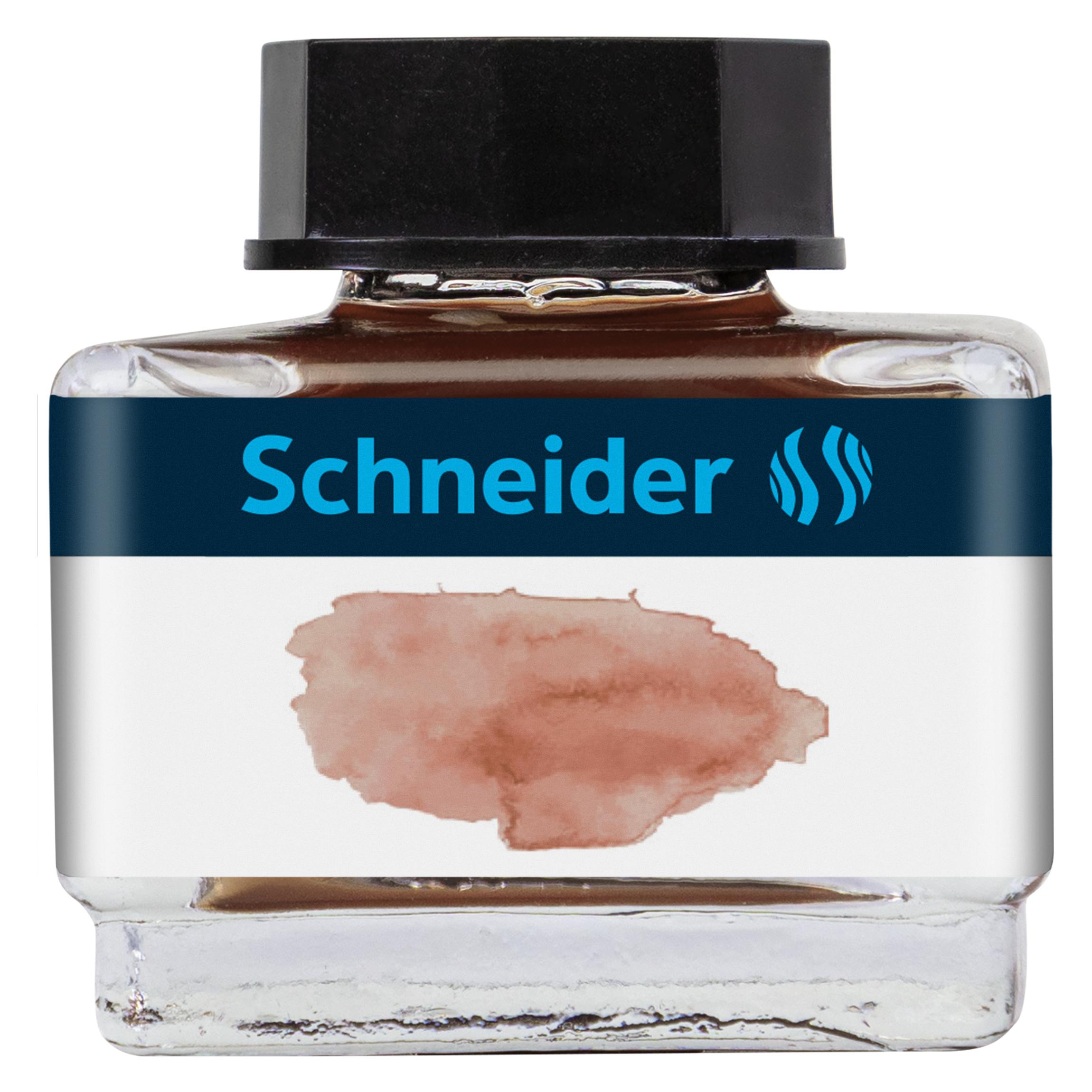 Schneider Tintenglas 15ml Pastell cognac (Braun, 1 Stk.) (6937)