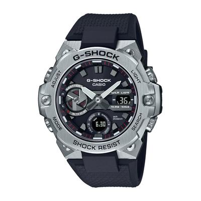 Smartwatch CASIO G-SHOCK, schwarz (schwarz, schwarz), Smartwatches, Herren, Smartwatch, Armbanduhr, Herrenuhr, Bluetooth, Stoppfunktion, Hand Moving Funktion