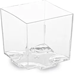 Fingerfood-Becher (PS) eckig glasklar 44 x 44 x 43 mm 65ml