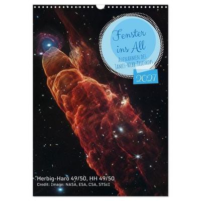 Fenster ins All - Aufnahmen des James-Webb-Teleskops (Wandkalender 2027 DIN A3 hoch), CALVENDO Monatskalender