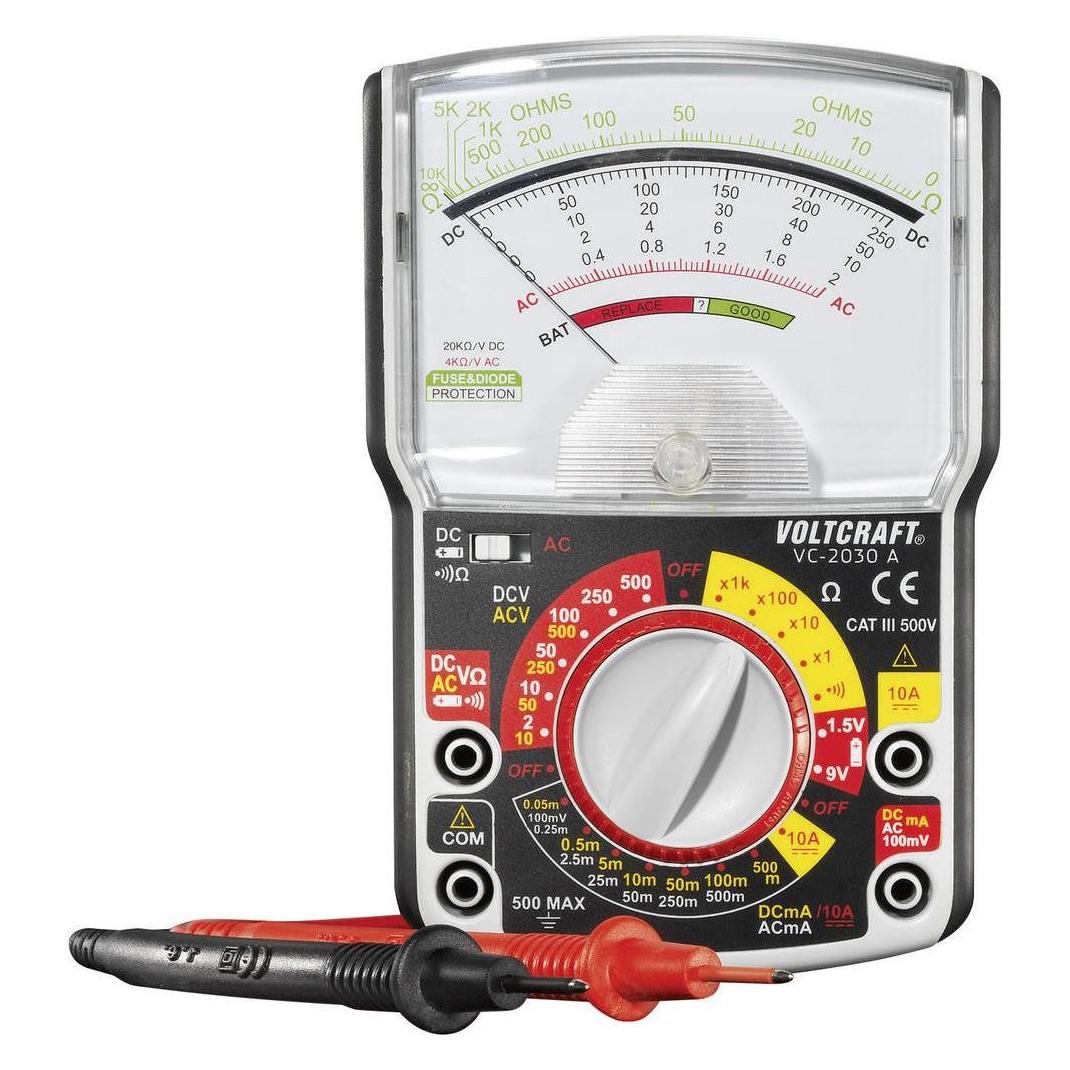 Voltcraft Hand-Multimeter analog VC-2030 (CAT III 500V, Hand-Multimeter) (VC-2030A)