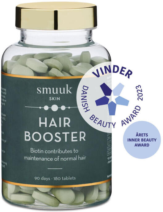 Smuuk Skin Hair Booster Kosttilskud 180 stk