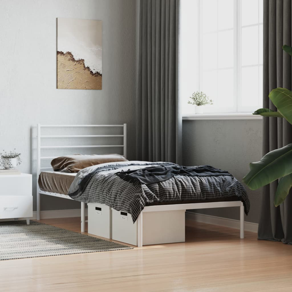 17 Stories Makahla Bed White 120 x 200cm