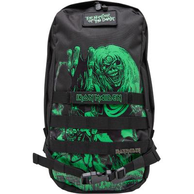 Rucksack BRANDIT "Brandit Iron Maiden US Cooper Daypack NOTB", Gr. onesize, schwarz, Polyester, Rucksäcke Rucksack