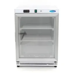 Gefrierschrank - 200L - Weiß - mit Glastür