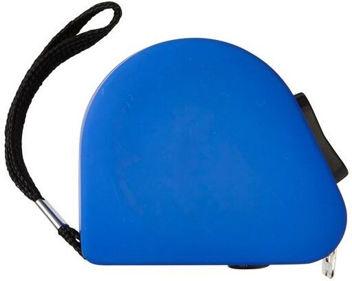 Mètre-ruban personnalisé en gomme Cassie acier polyéthylène (PE) bleu cobalt