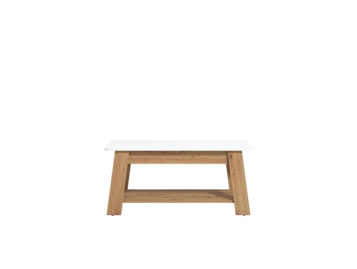 Table basse ELIAS Blanc/ imitation chêne