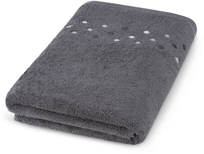 Duschtuch ROSS Stoneline , grau (graphit), B:70cm L:140cm, Frottier, Baumwolle, Handtücher, Duschtuch, aus feinster Baumwolle