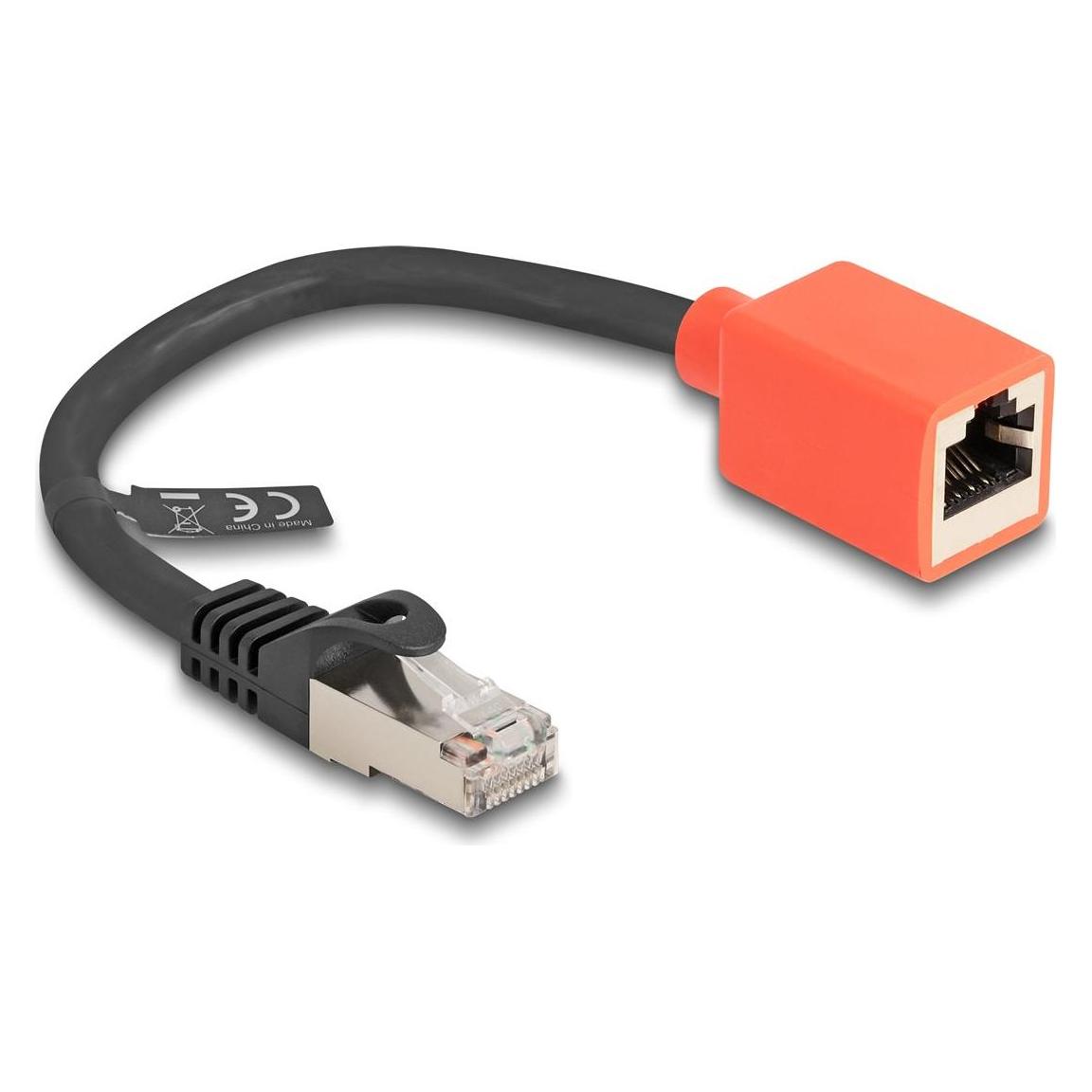 Delock RJ45 Gerteschutz Adapter Cat.6A S/FTP 20 cm (Break Away Adapter) (RJ45) (88197)