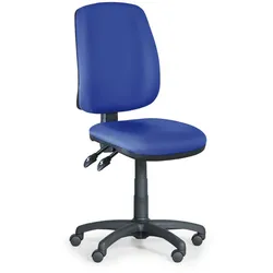 Bürostuhl ATHEUS ohne Armlehnen, blau