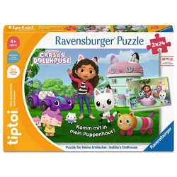 Ravensburger tiptoi Puzzle für kleine Entdecker Gabby’s Dollhouse - 2x24 Teile