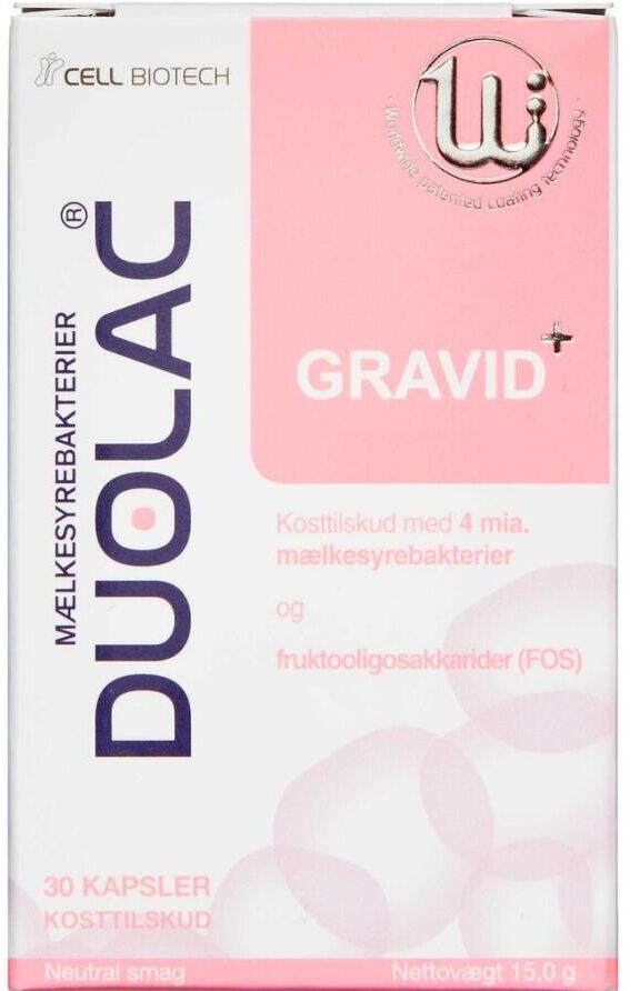Duolac Gravid+ Kosttilskud 30 kapsler